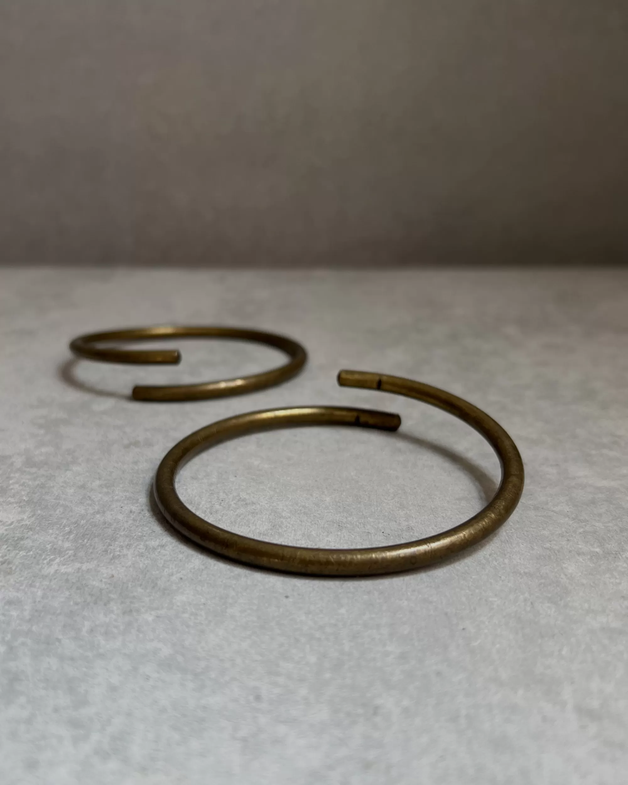 New modern marcel : Vintage Brass Bangle