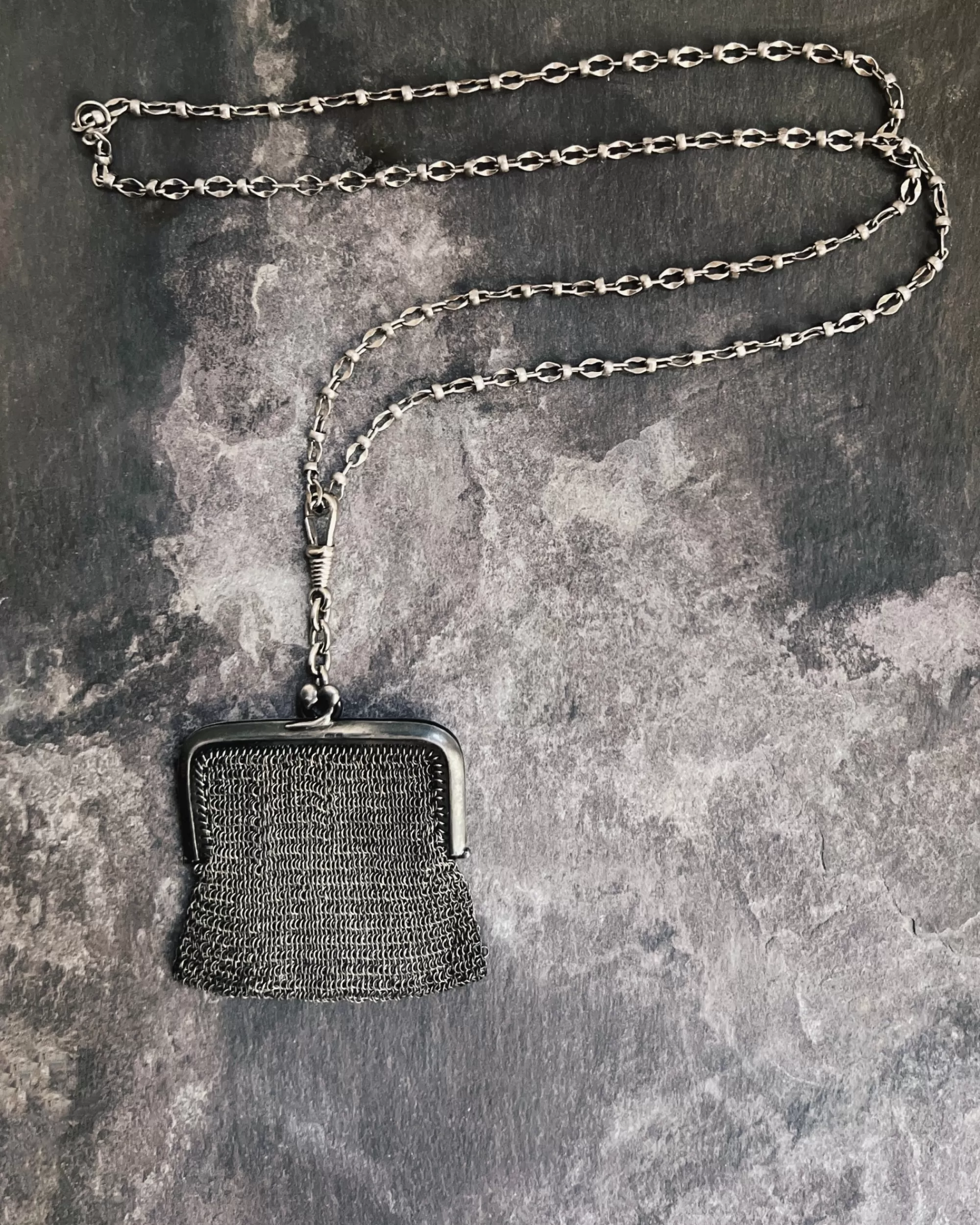 Cheap modern marcel : Vintage Chain Purse Necklace