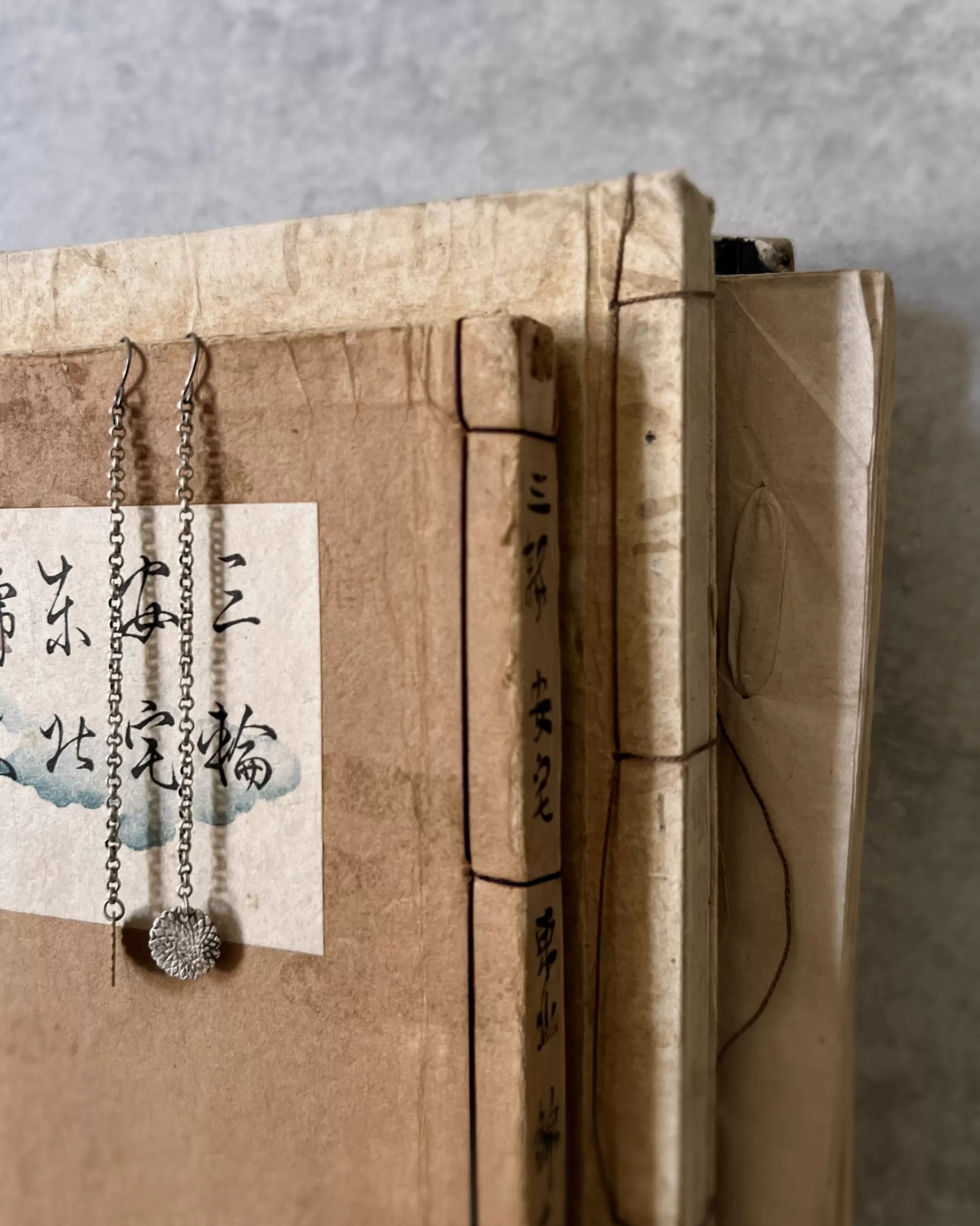 Online modern marcel : Vintage Chrysanthemum Earrings