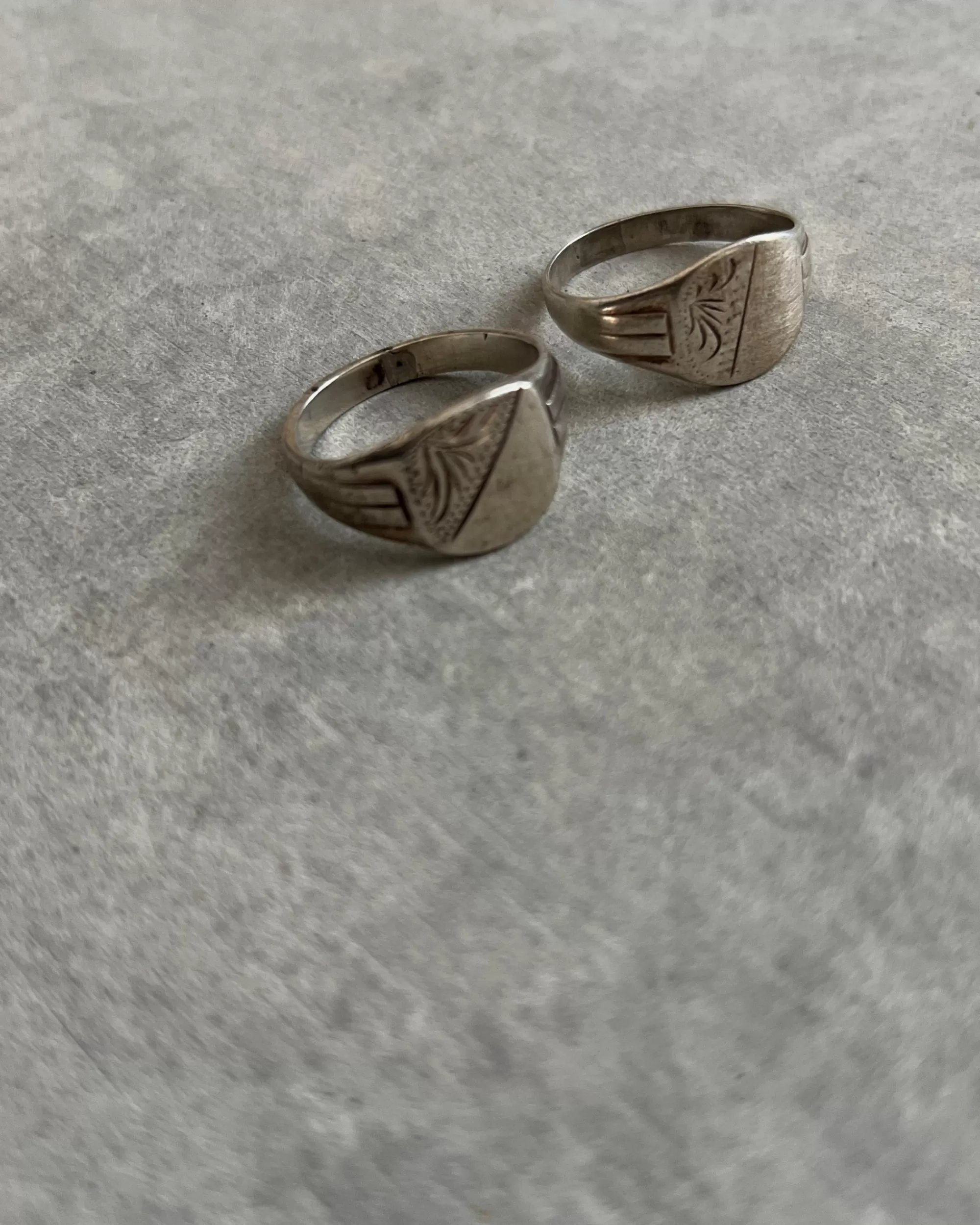 Shop modern marcel : Vintage Silver Signet Ring