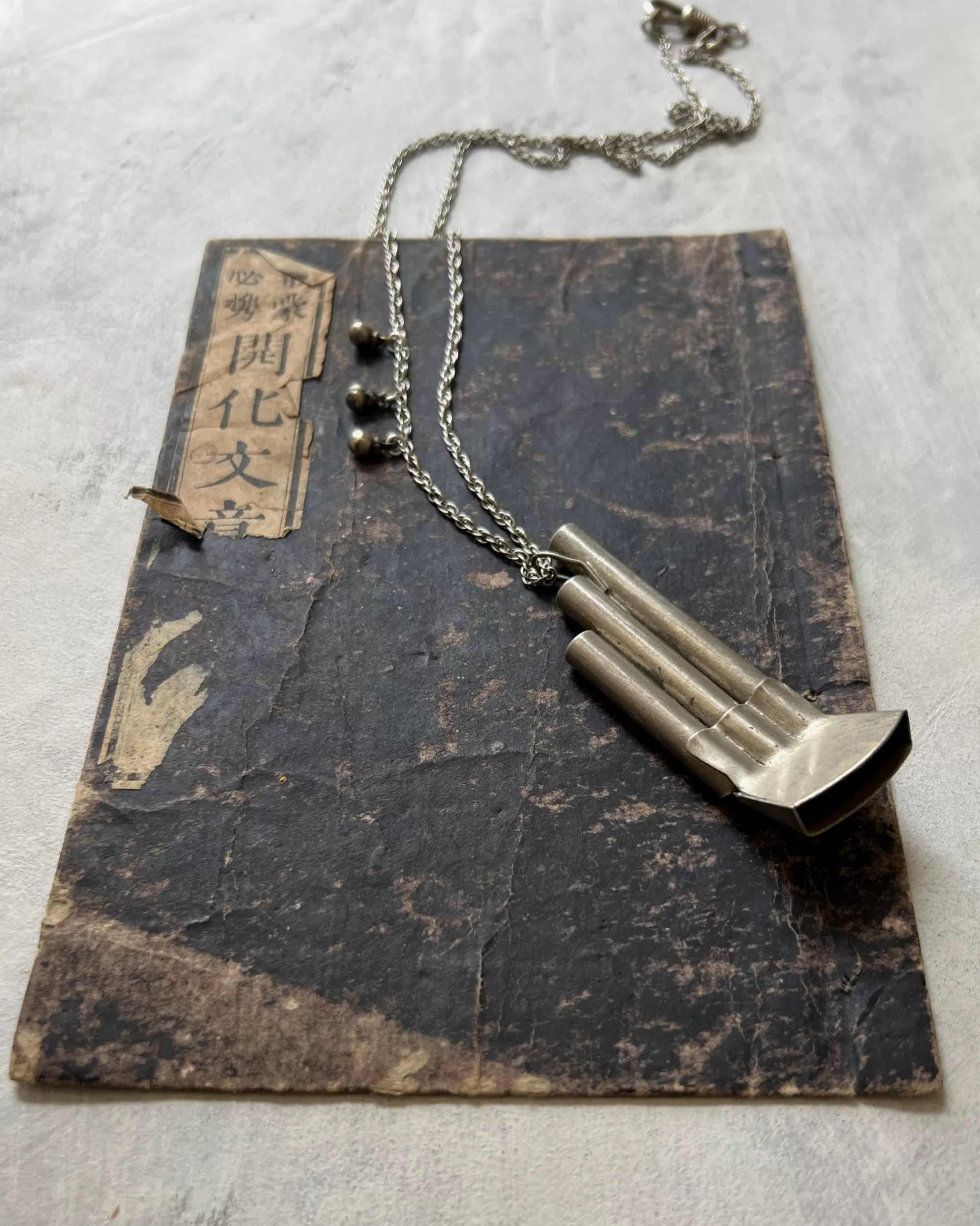 Hot modern marcel : Vintage Whistle Necklace