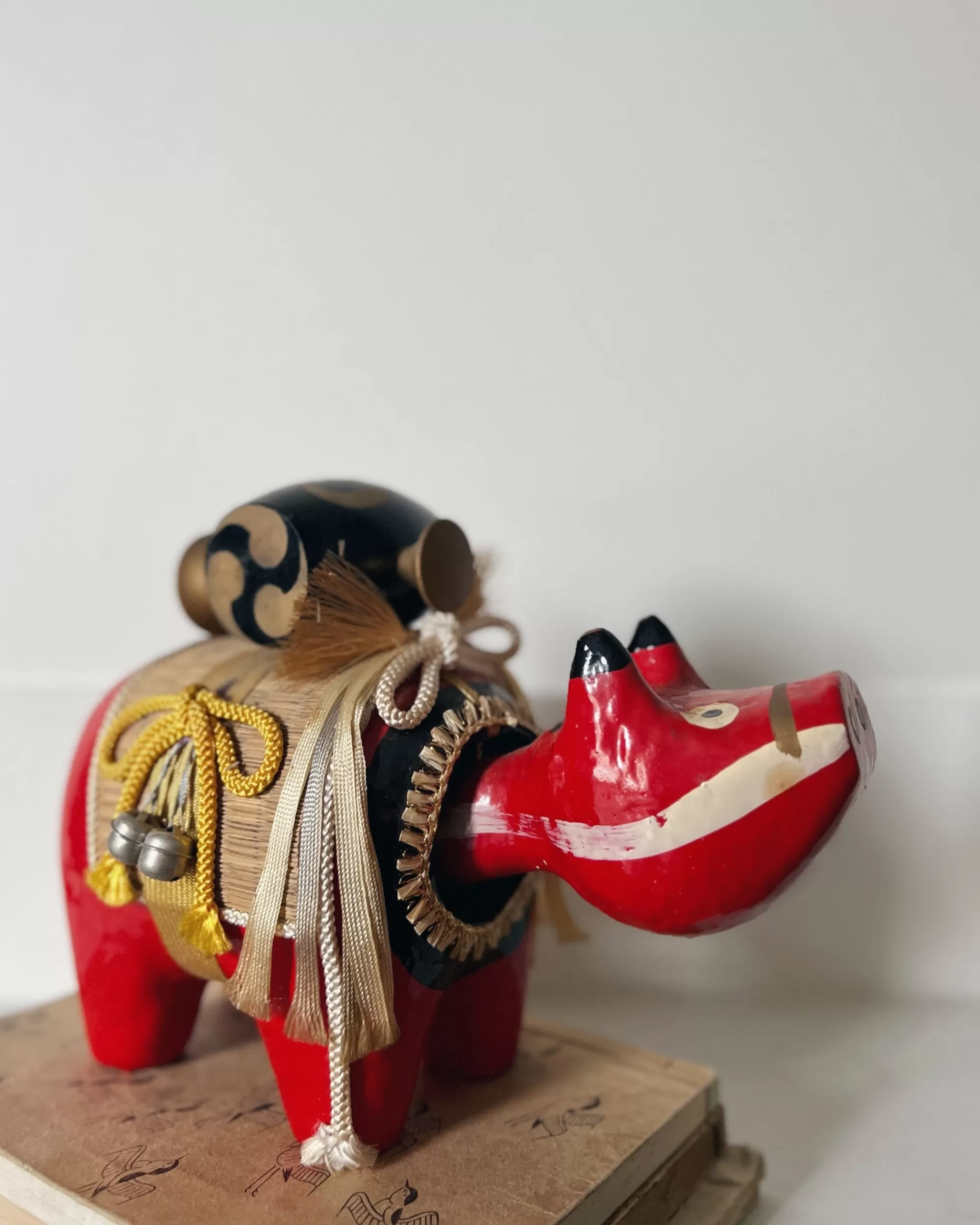 Outlet the maker Vintage Japanese Akabeko Folk Toy