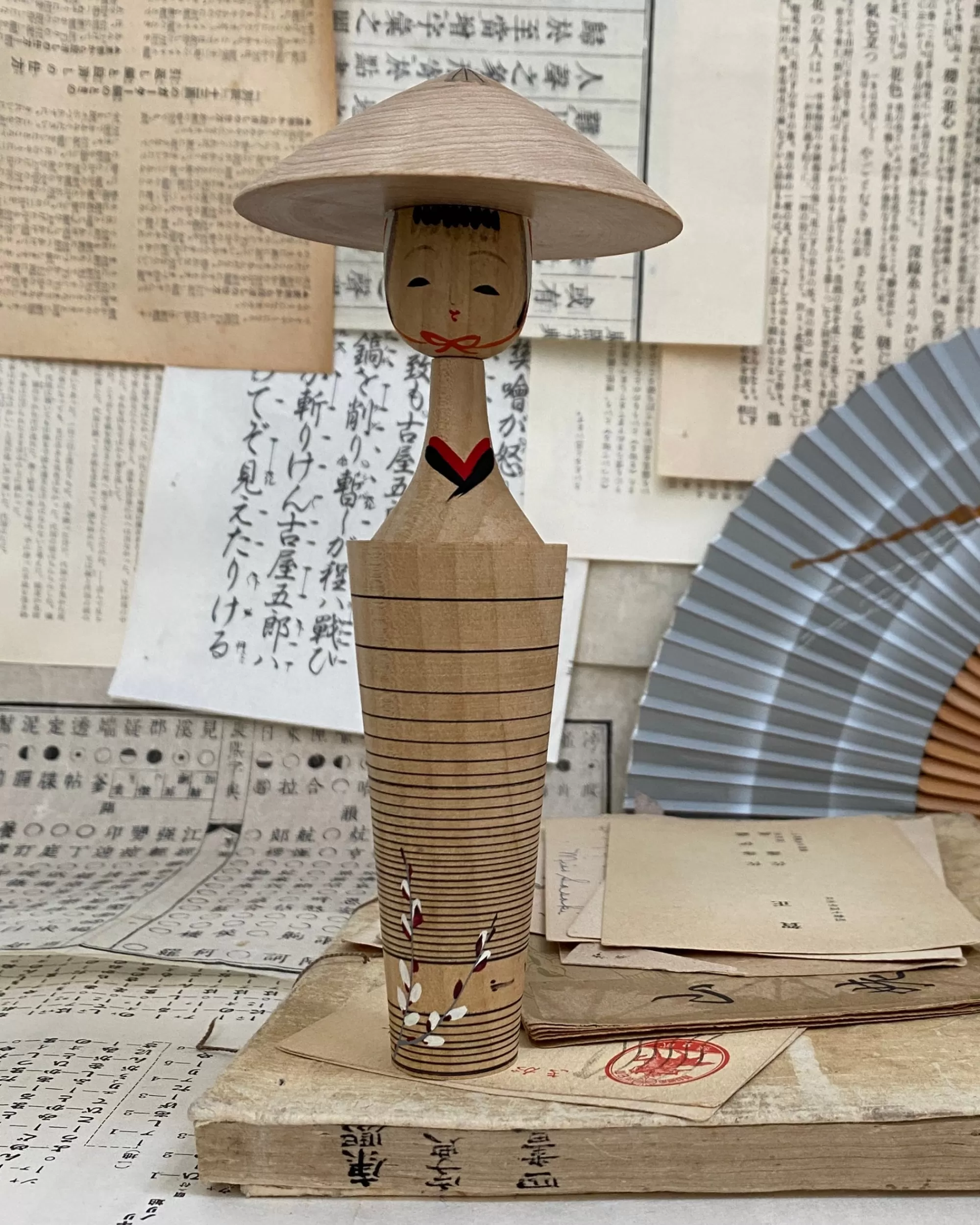 Clearance the maker Vintage Japanese Boxed Kokeshi