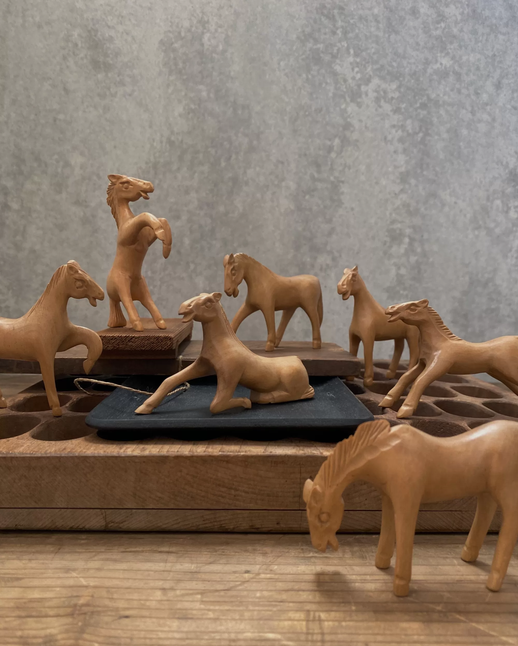 Sale the maker Vintage Japanese Horse Statuettes