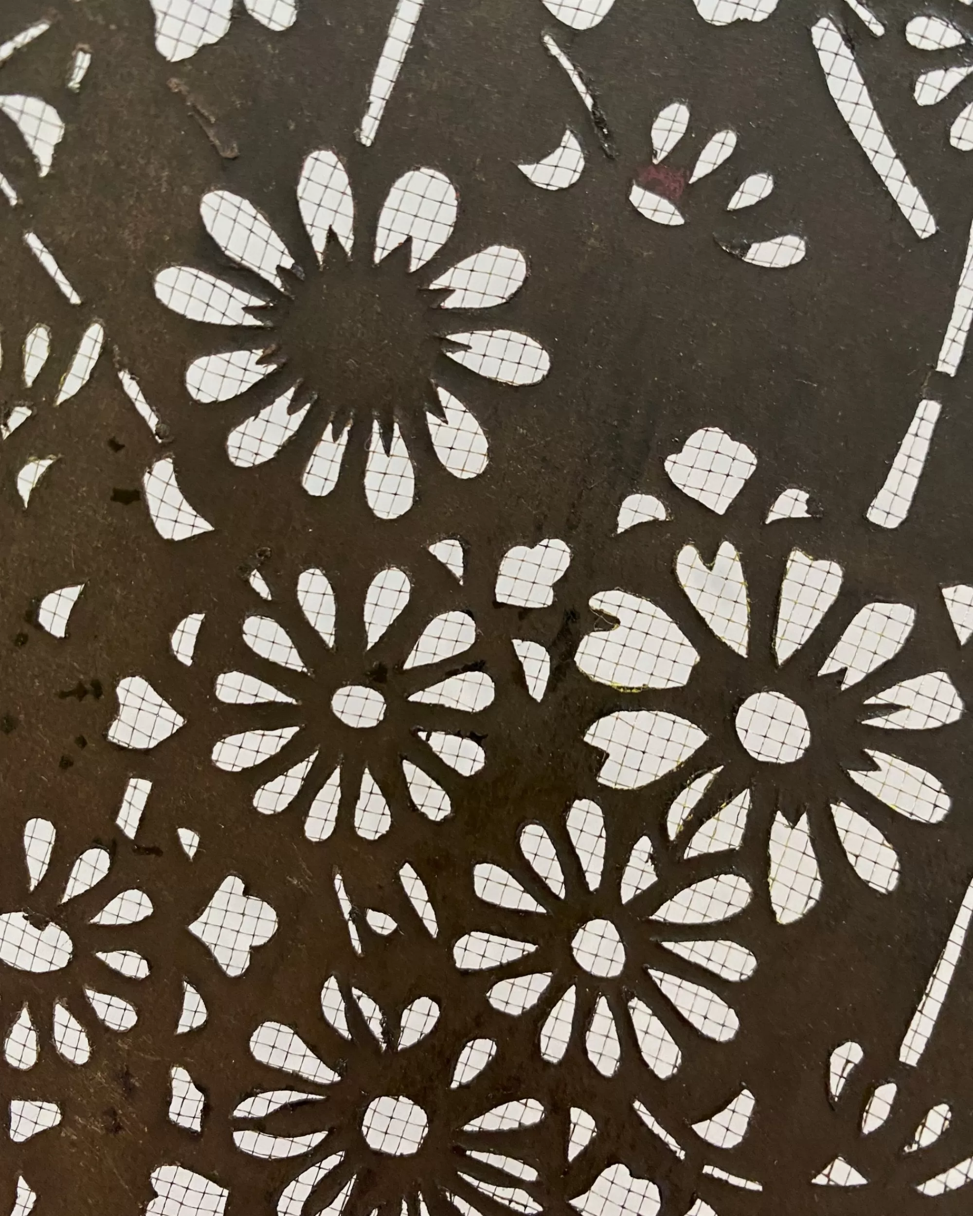 Clearance the maker Vintage Japanese Katagami Stencil