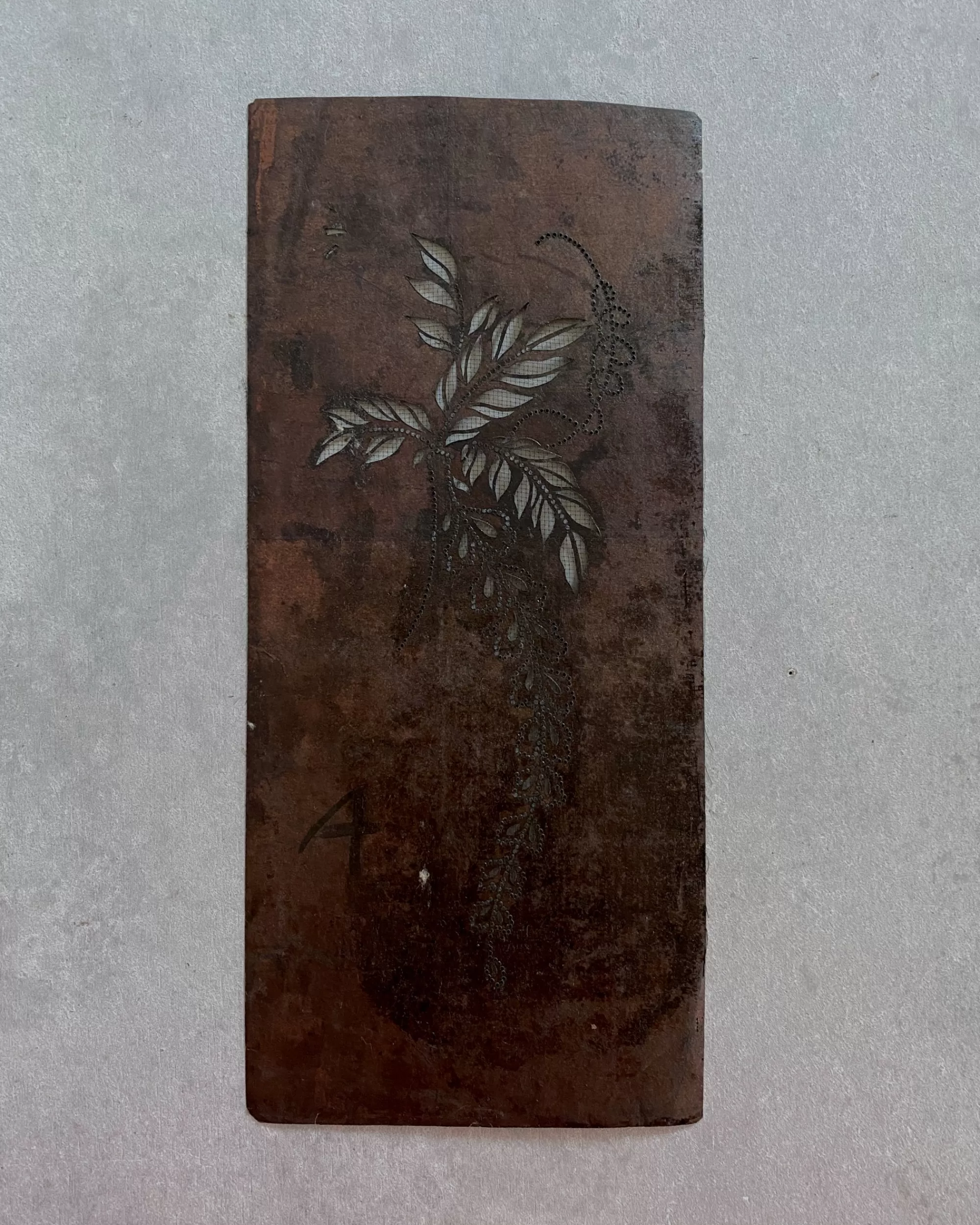 Sale the maker Vintage Japanese Katagami Stencil