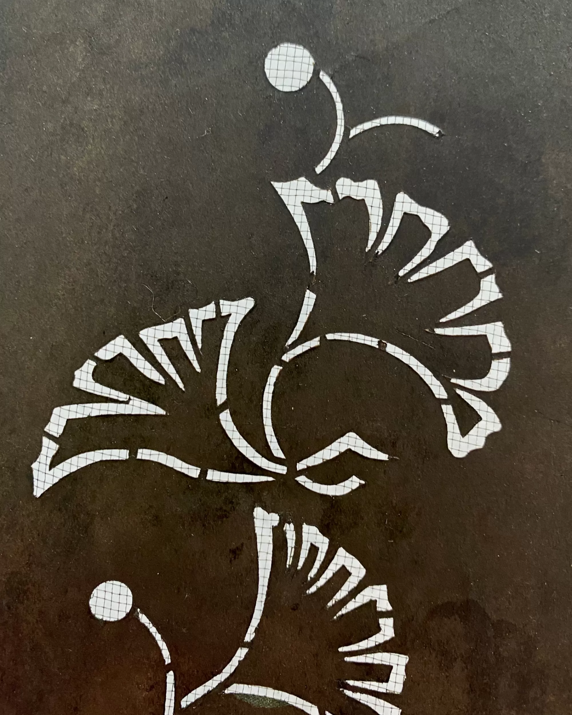 Sale the maker Vintage Japanese Katagami Stencil