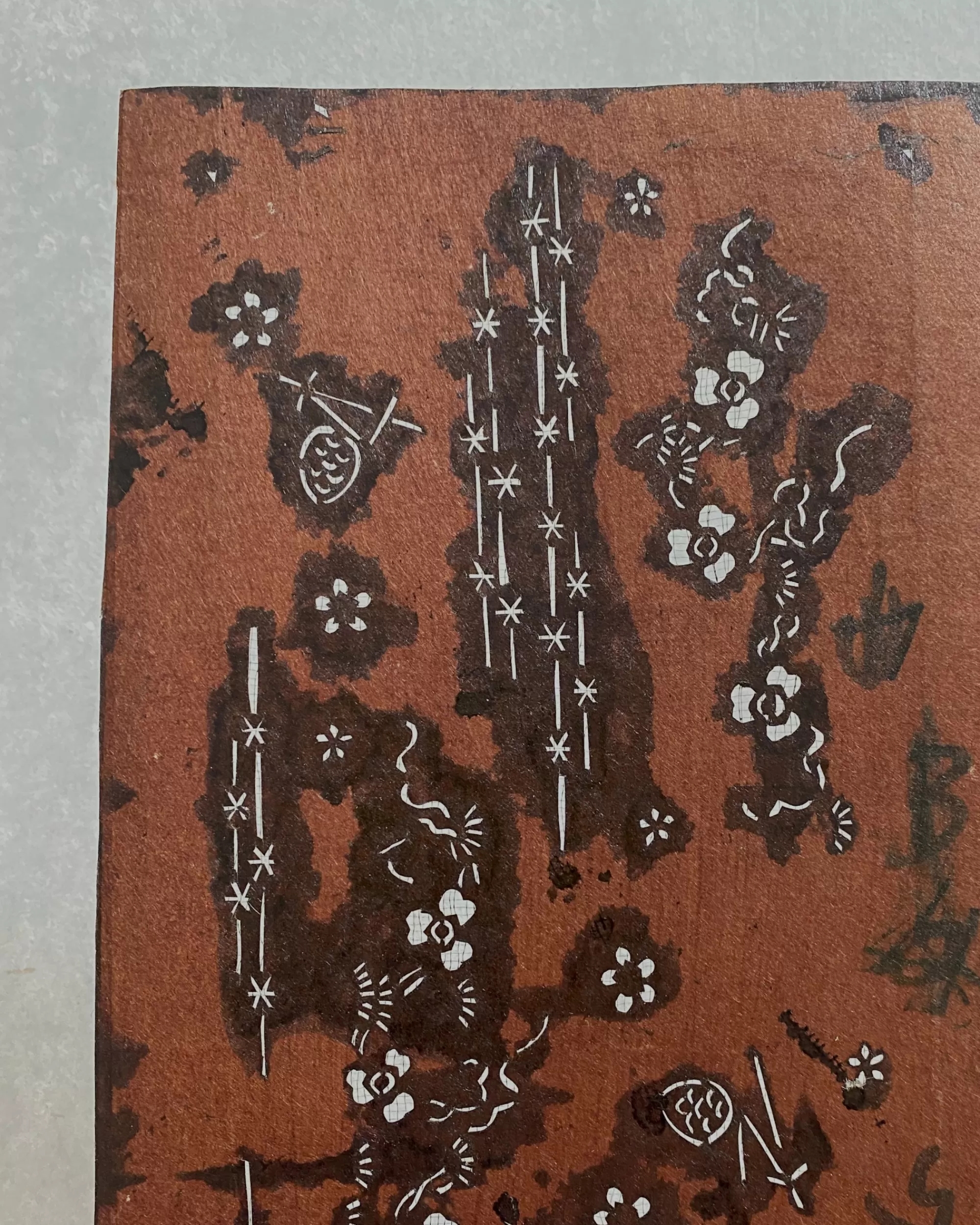 Discount the maker Vintage Japanese Katagami Stencil