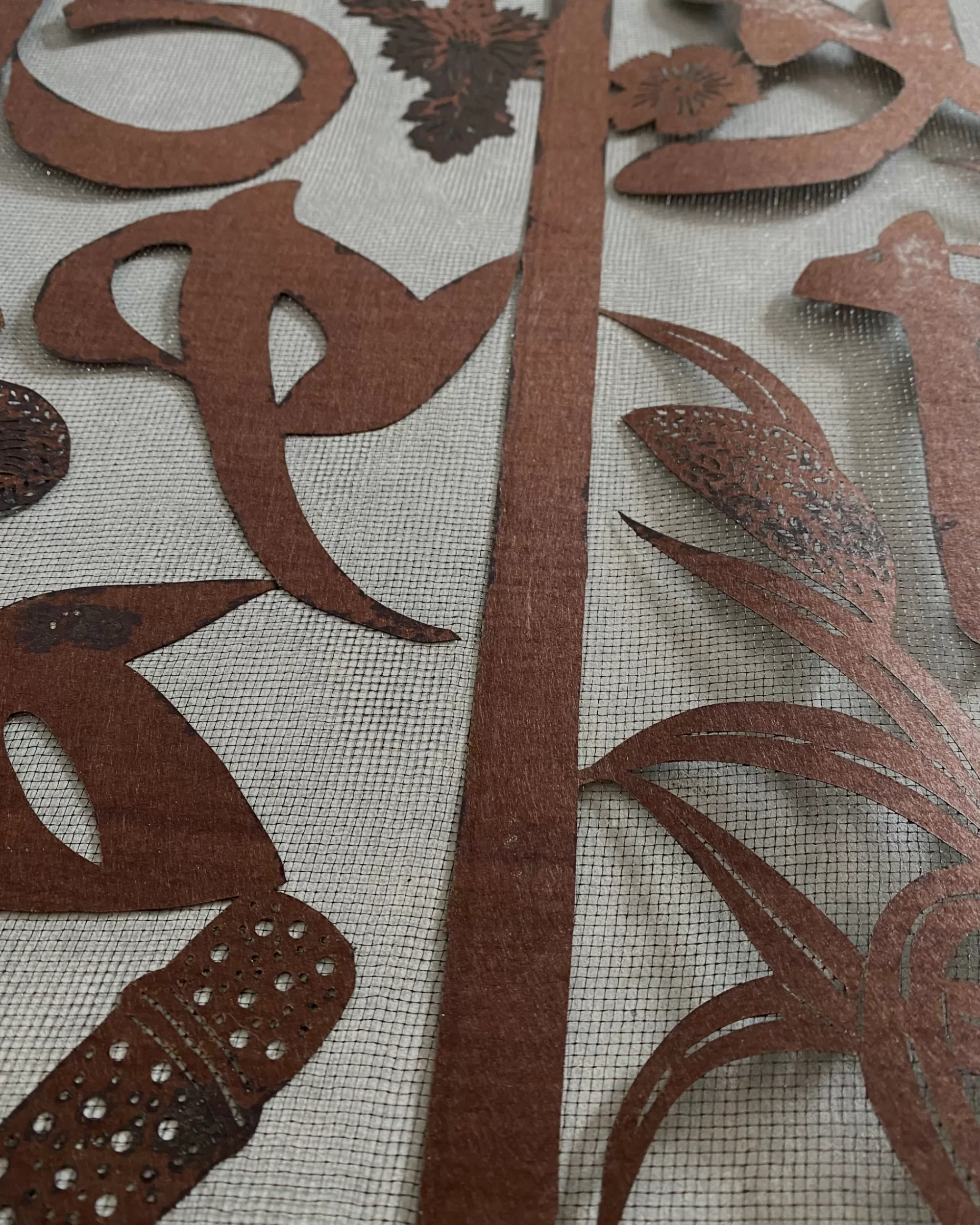 Outlet the maker Vintage Japanese Katagami Stencil