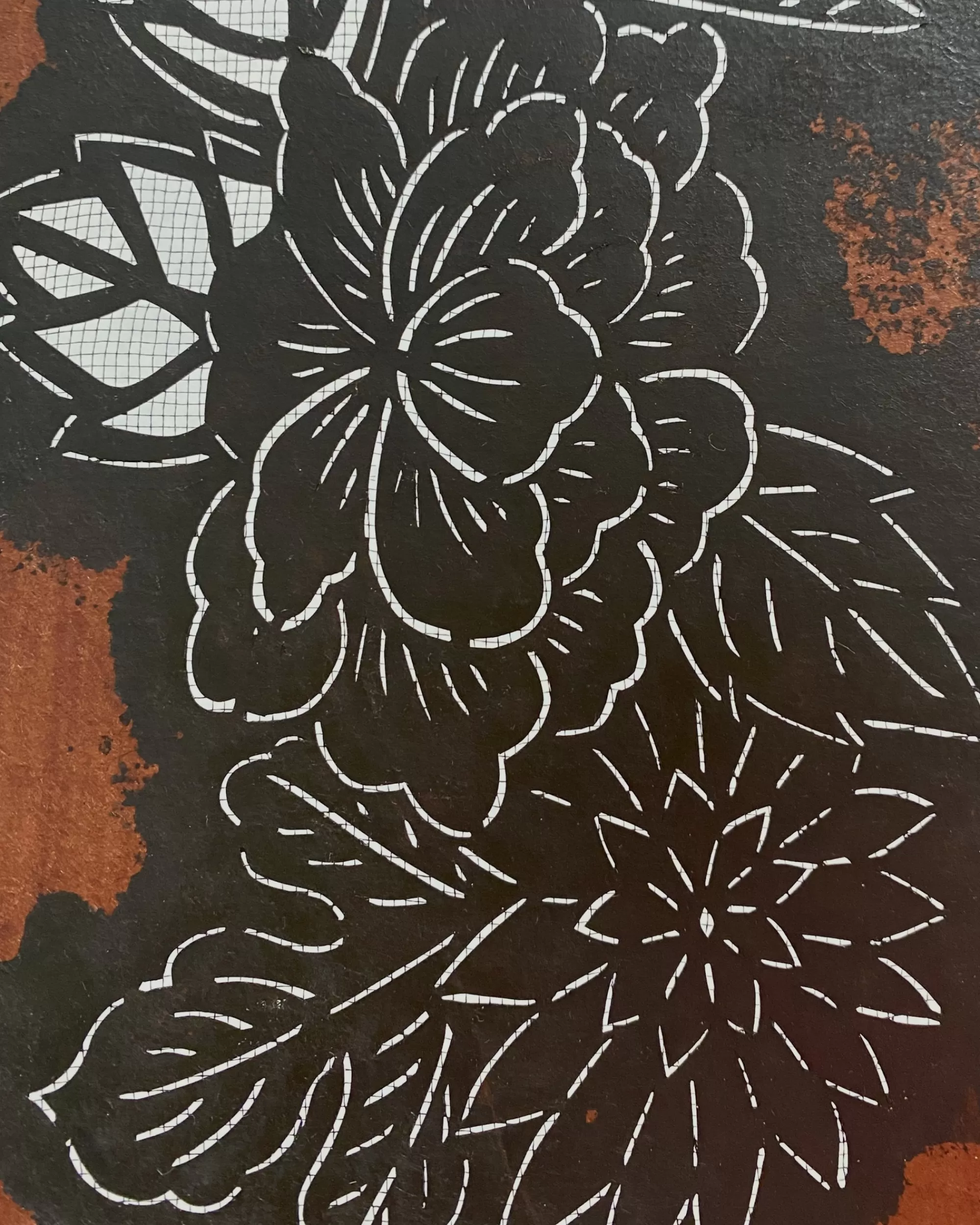 Discount the maker Vintage Japanese Katagami Stencil