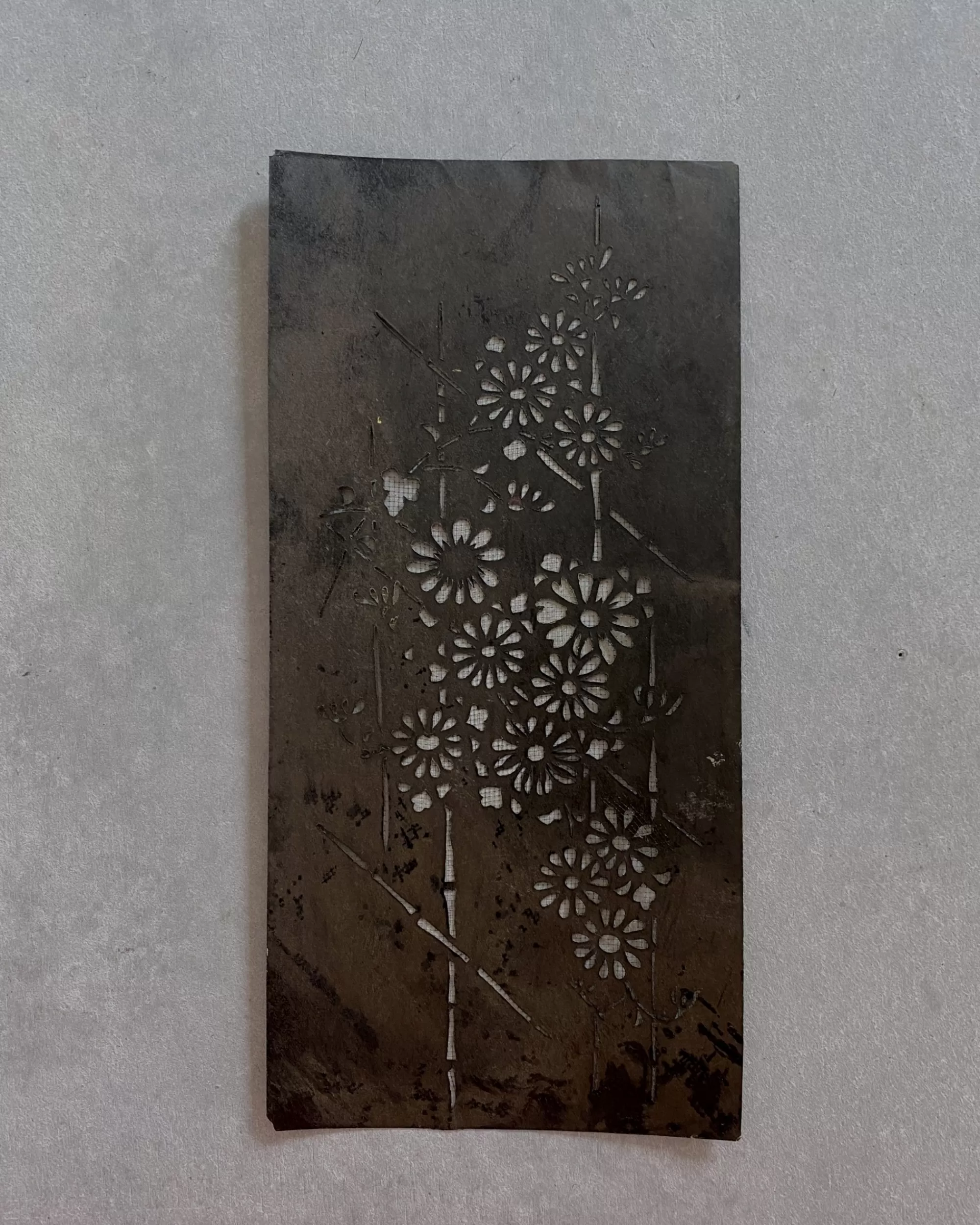 Clearance the maker Vintage Japanese Katagami Stencil