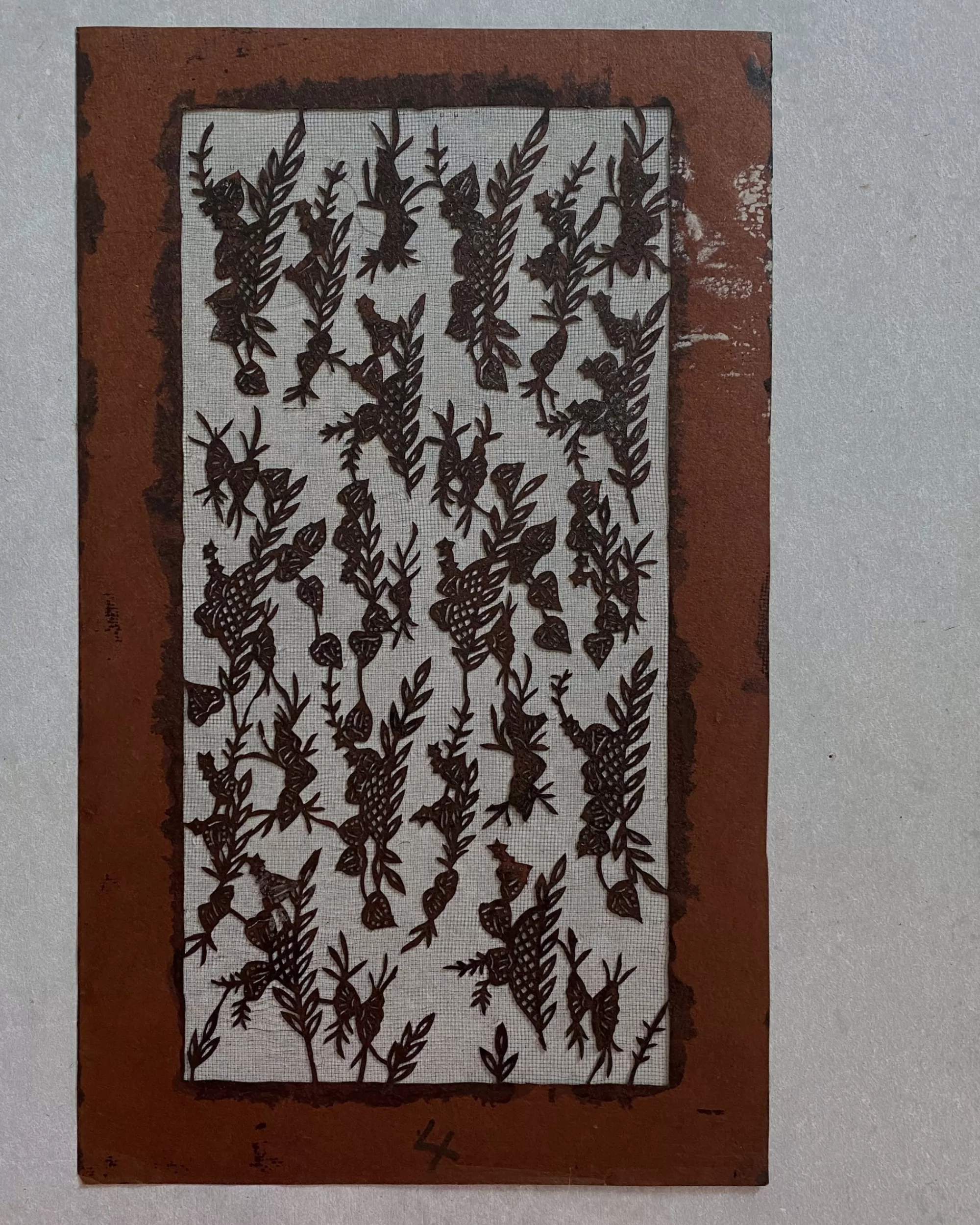 Cheap the maker Vintage Japanese Katagami Stencil