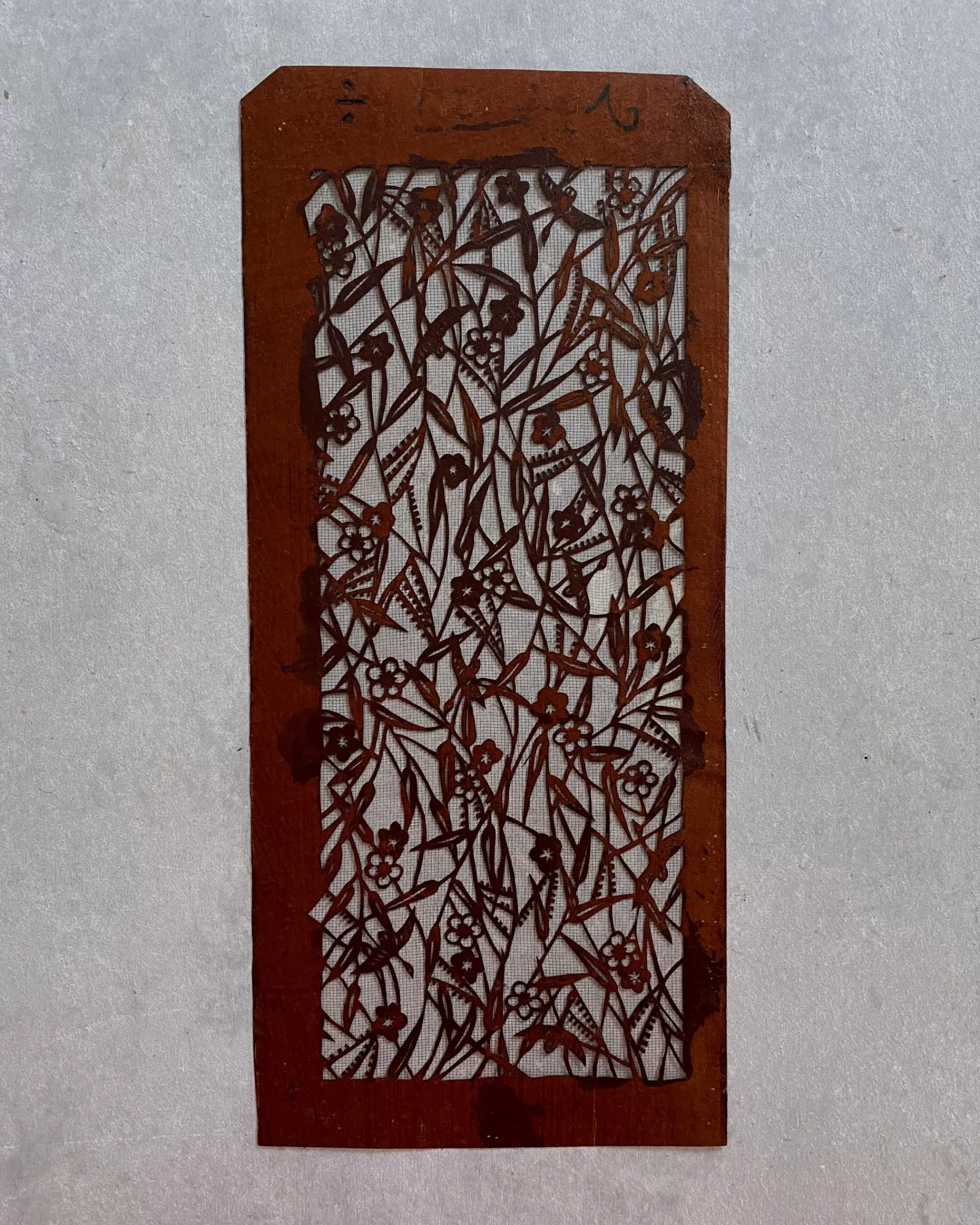 New the maker Vintage Japanese Katagami Stencil