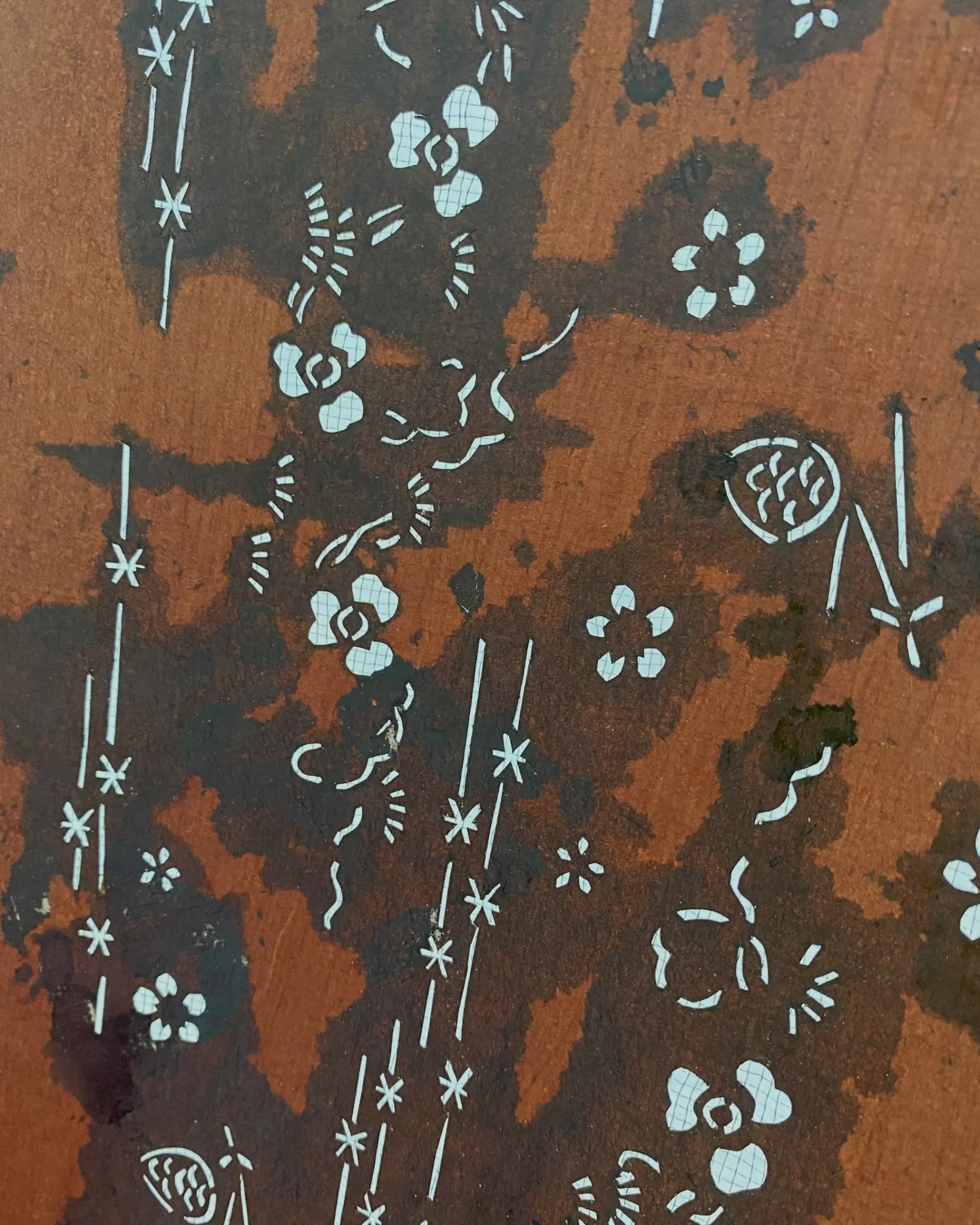 Sale the maker Vintage Japanese Katagami Stencil