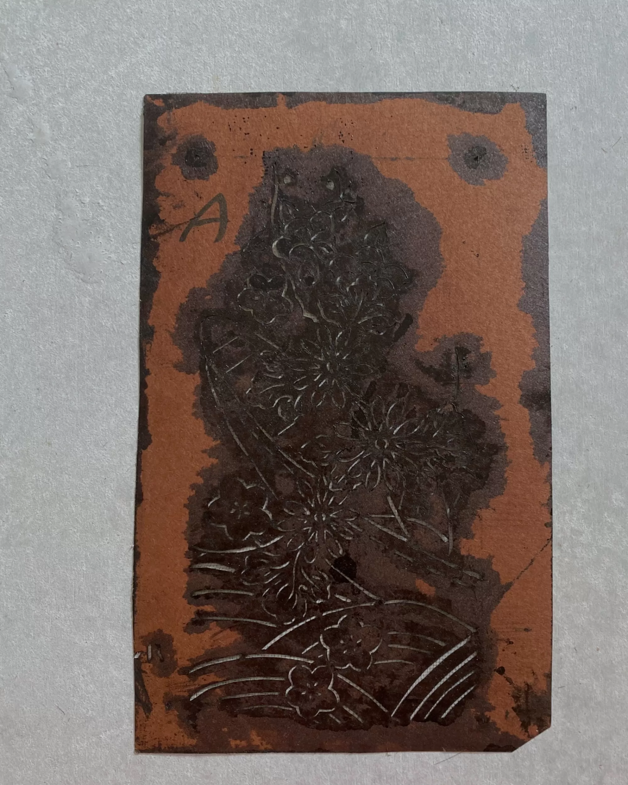 Sale the maker Vintage Japanese Katagami Stencil