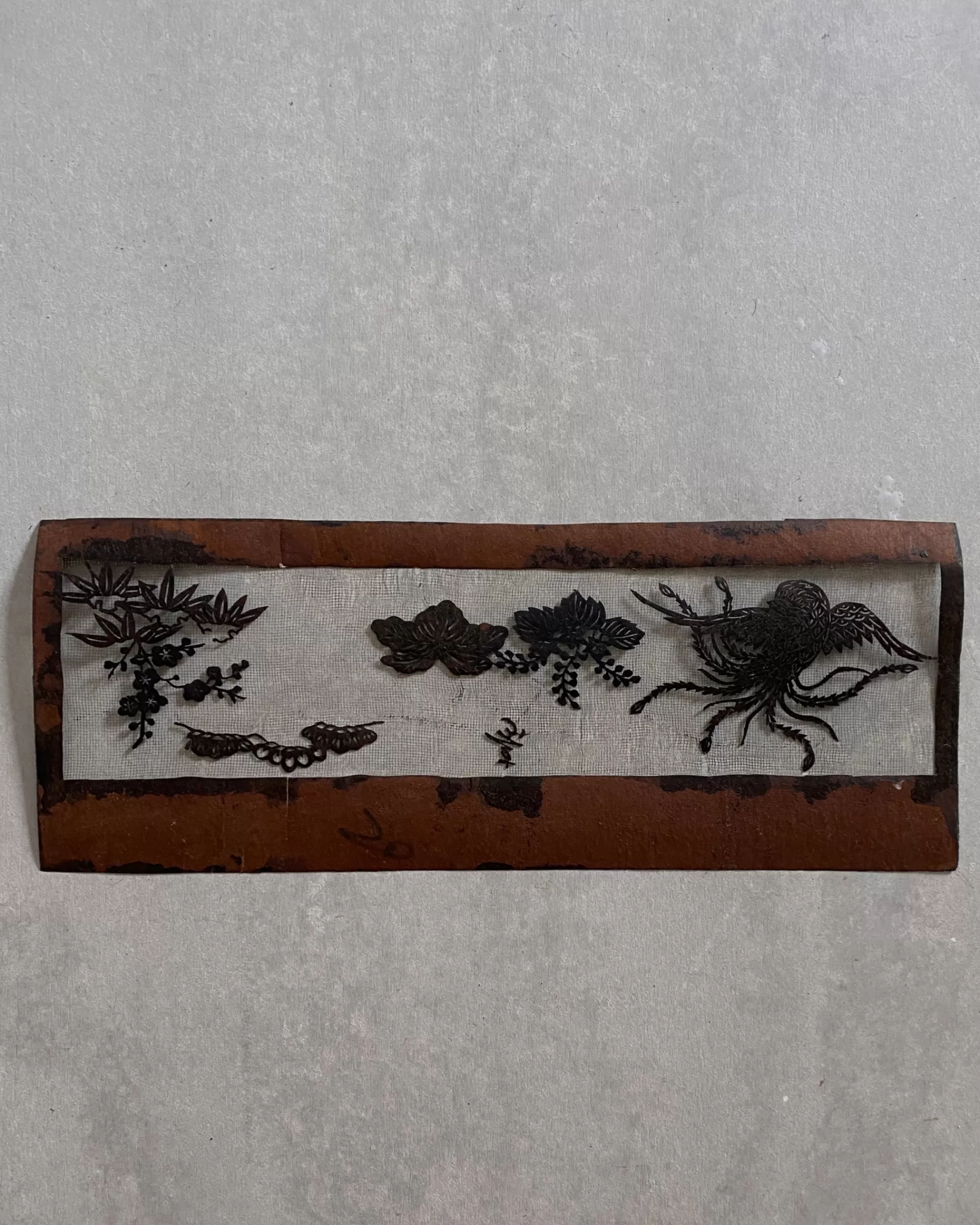 Outlet the maker Vintage Japanese Katagami Stencil