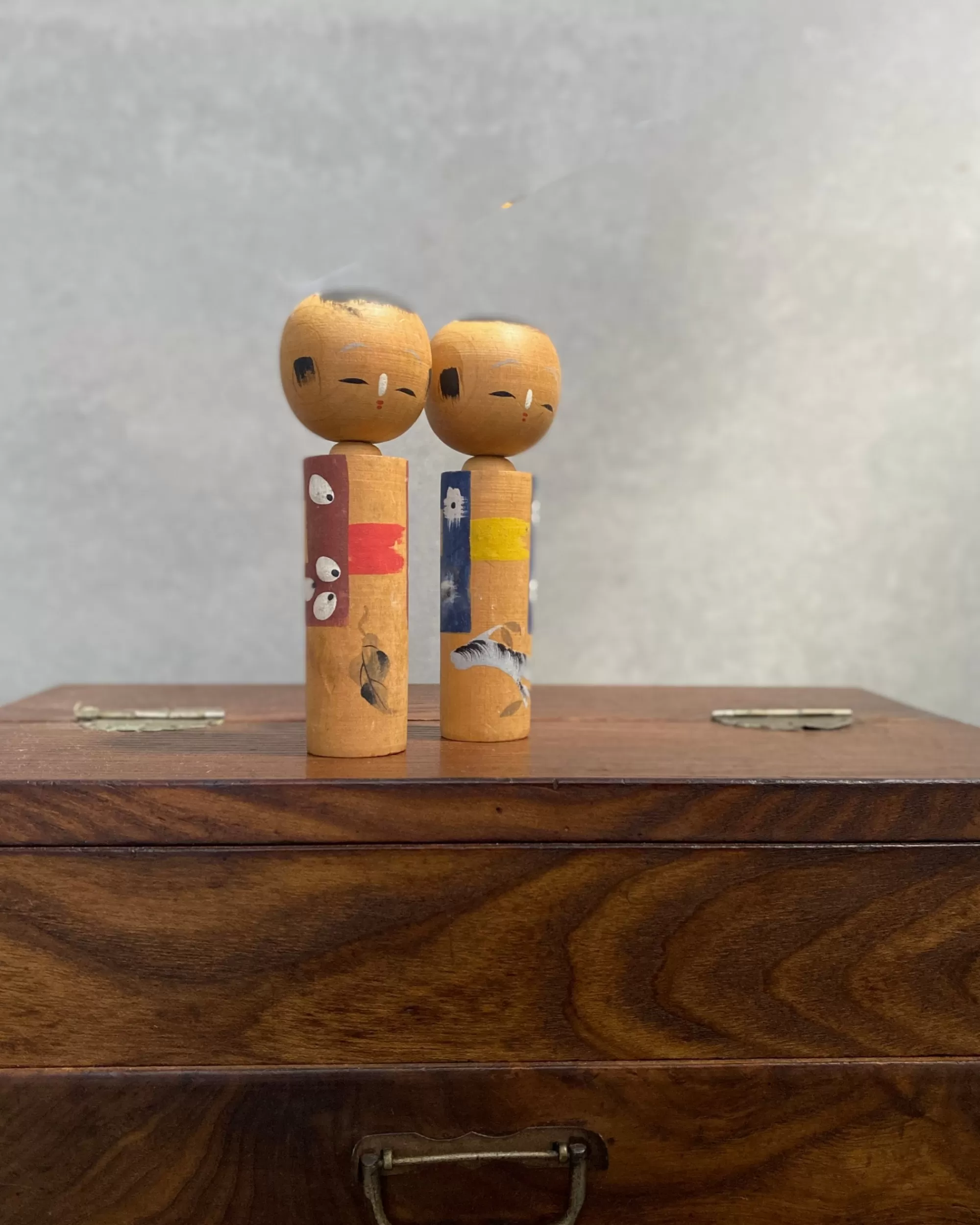 Flash Sale the maker Vintage Japanese Kokeshi Duo