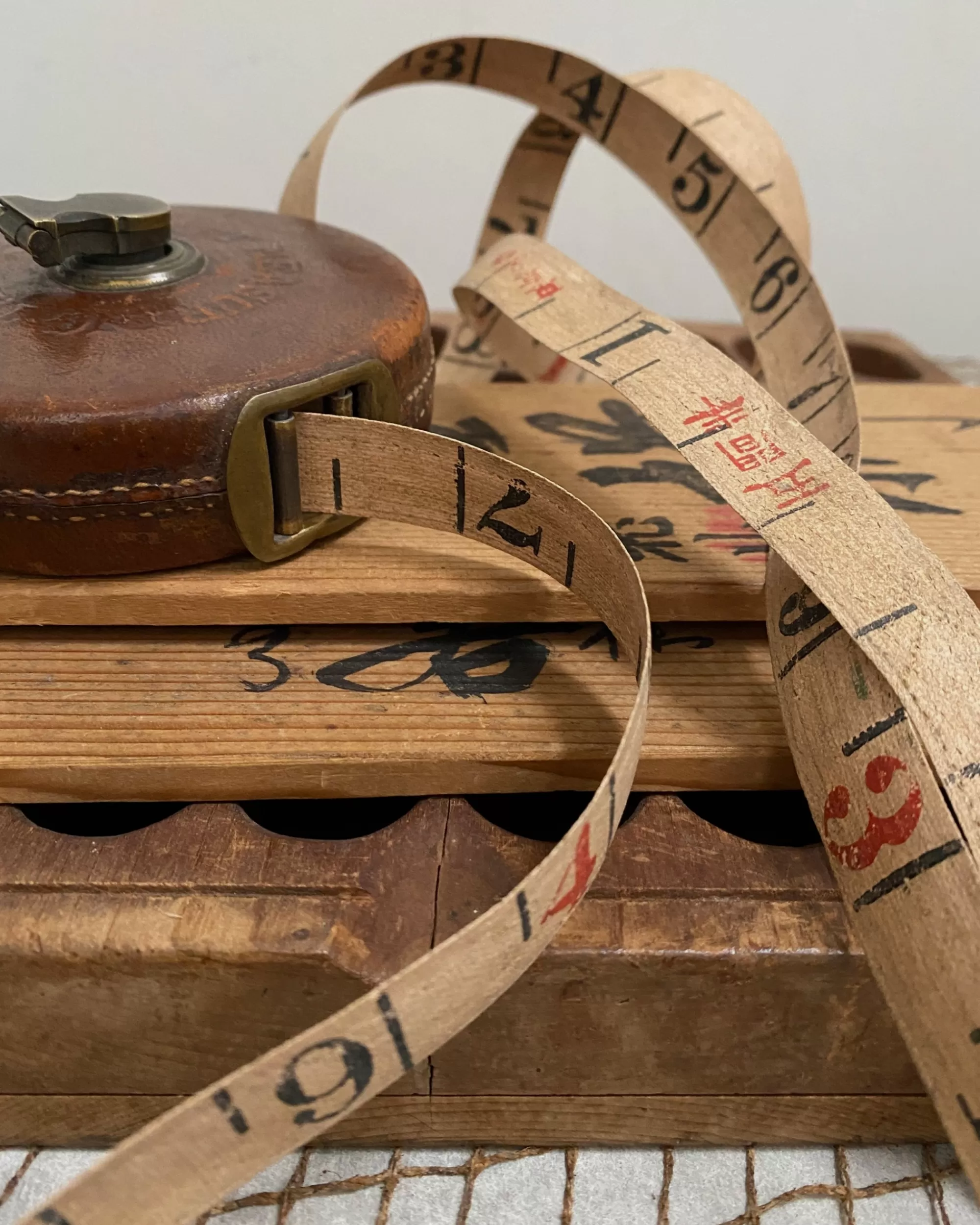 Cheap the maker Vintage Japanese Leather Tape Measure