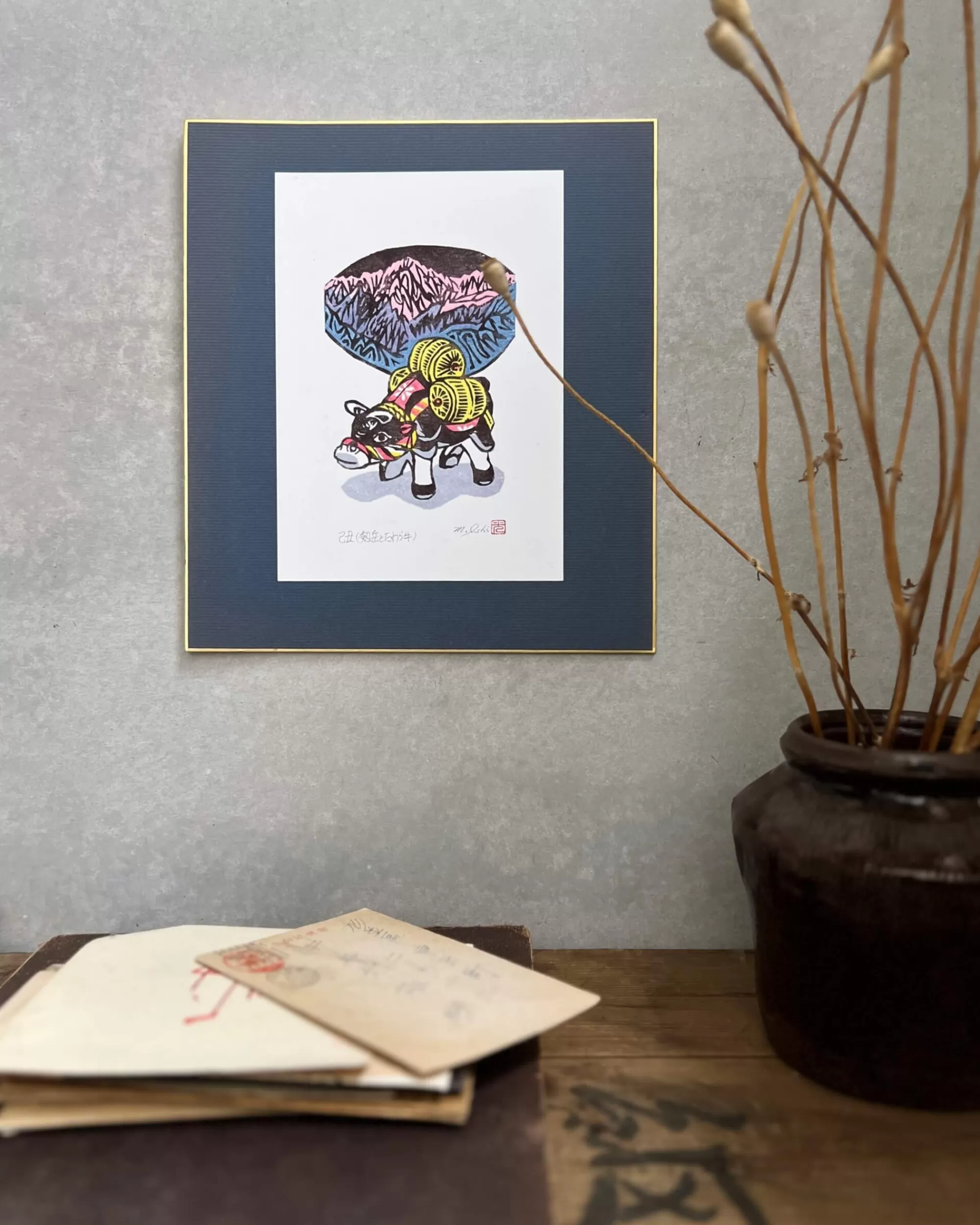 Best Sale the maker Vintage Japanese Shikishi Painting