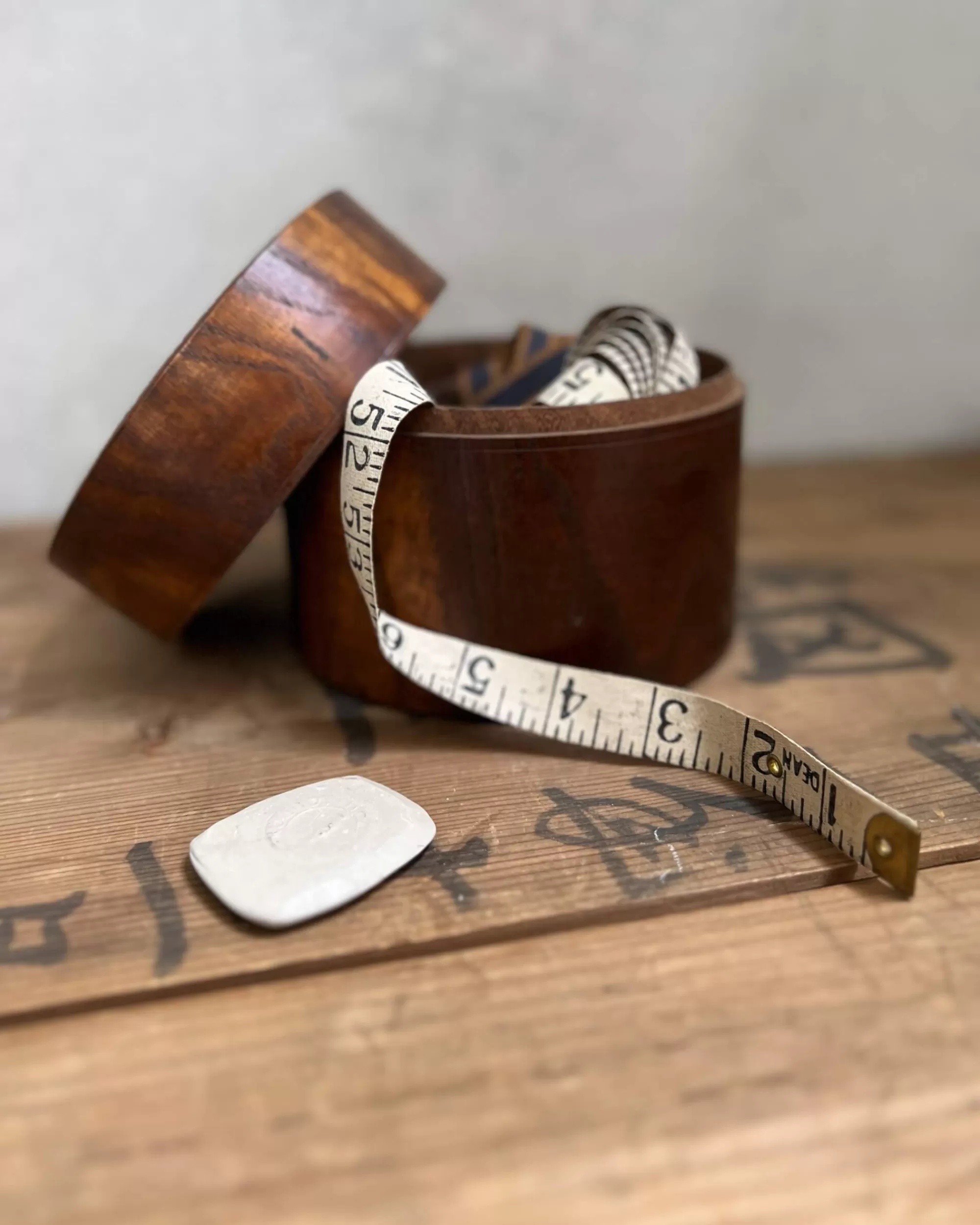 Discount the maker Vintage Japanese Wooden Container