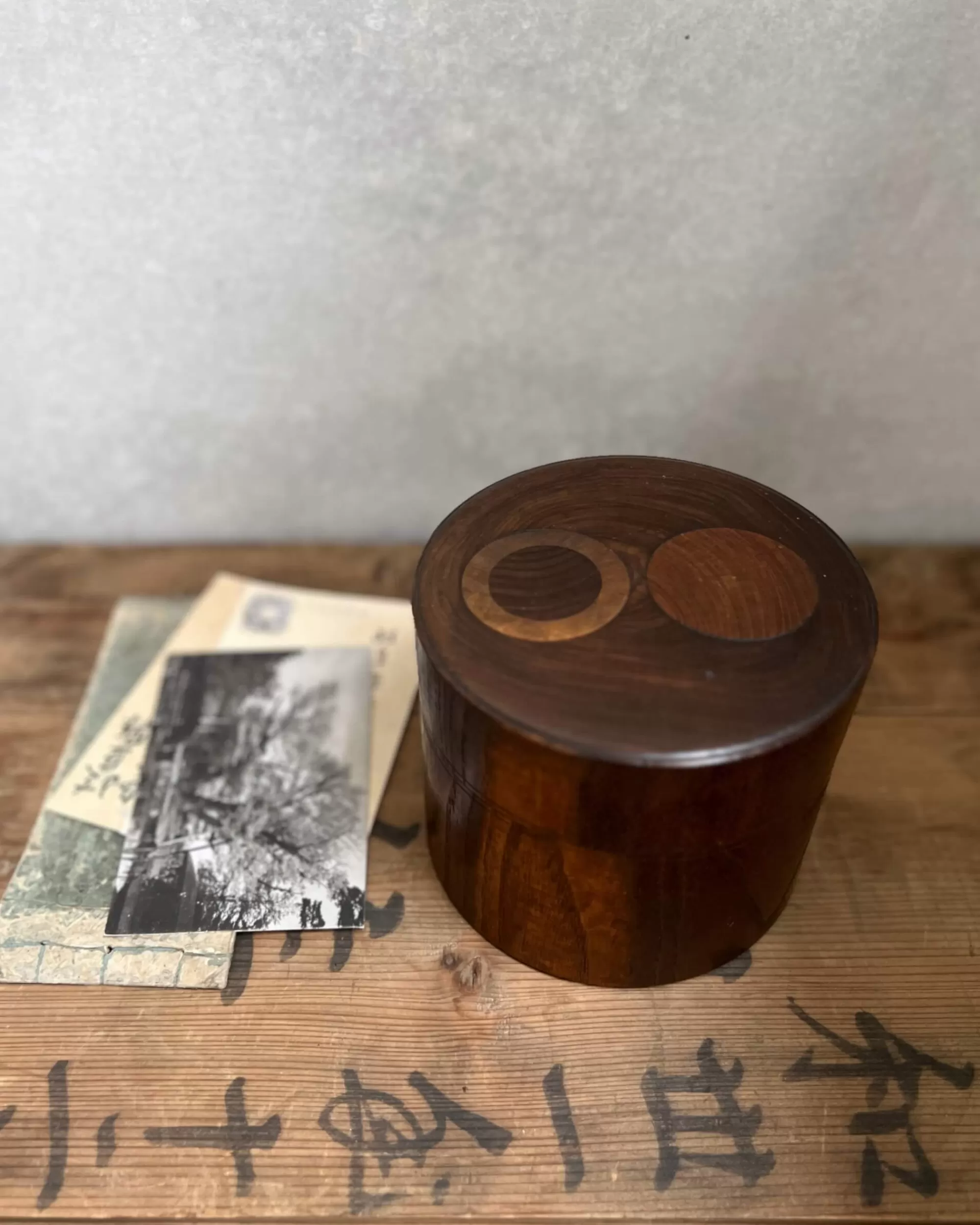 Discount the maker Vintage Japanese Wooden Container