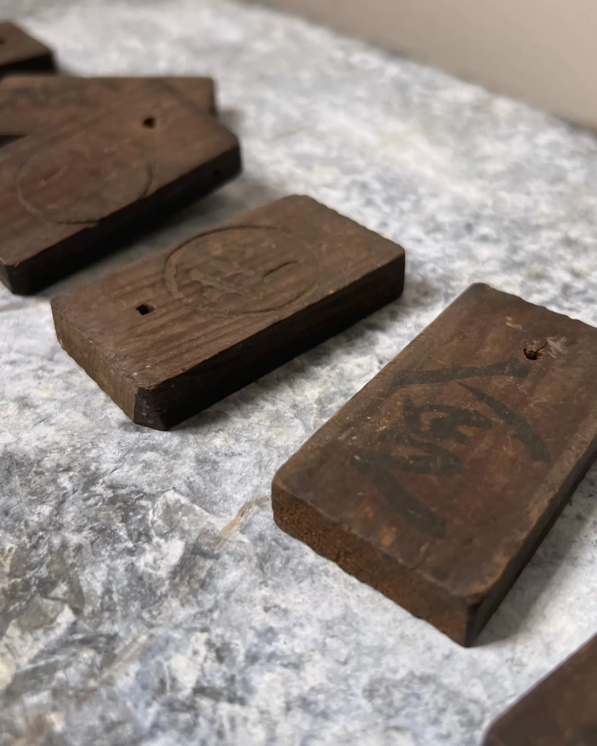 Outlet the maker Vintage Japanese Wooden Tags