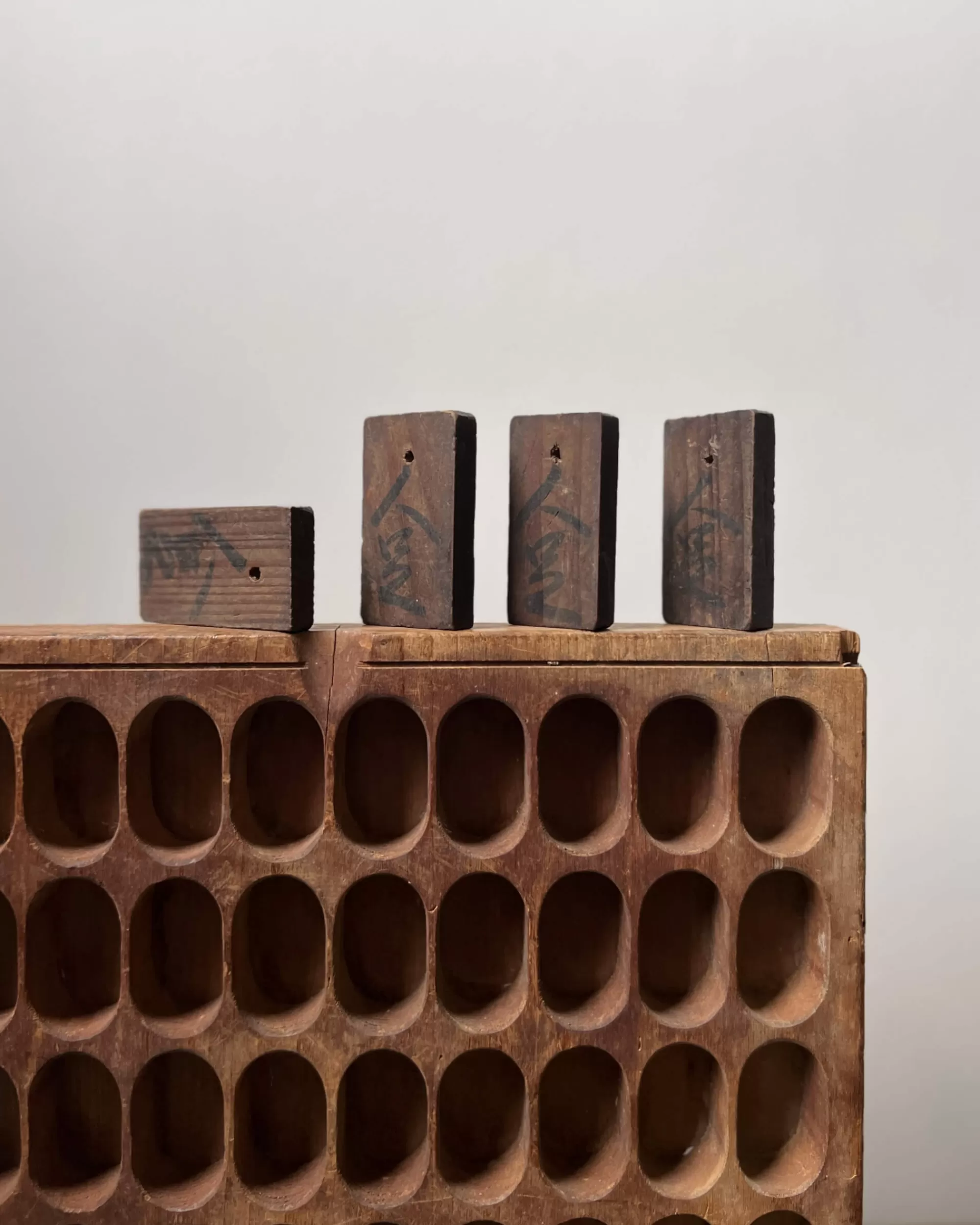 Outlet the maker Vintage Japanese Wooden Tags