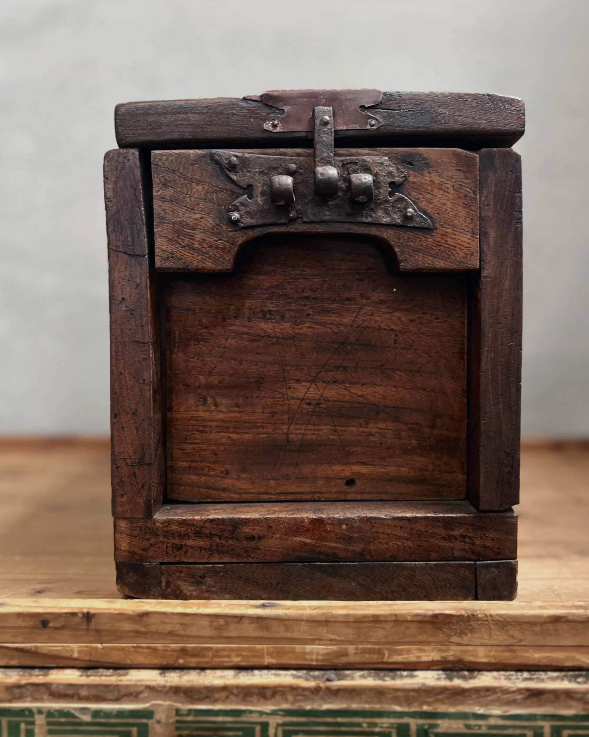 Discount the maker Vintage Japanese Zenibako Merchant's Chest