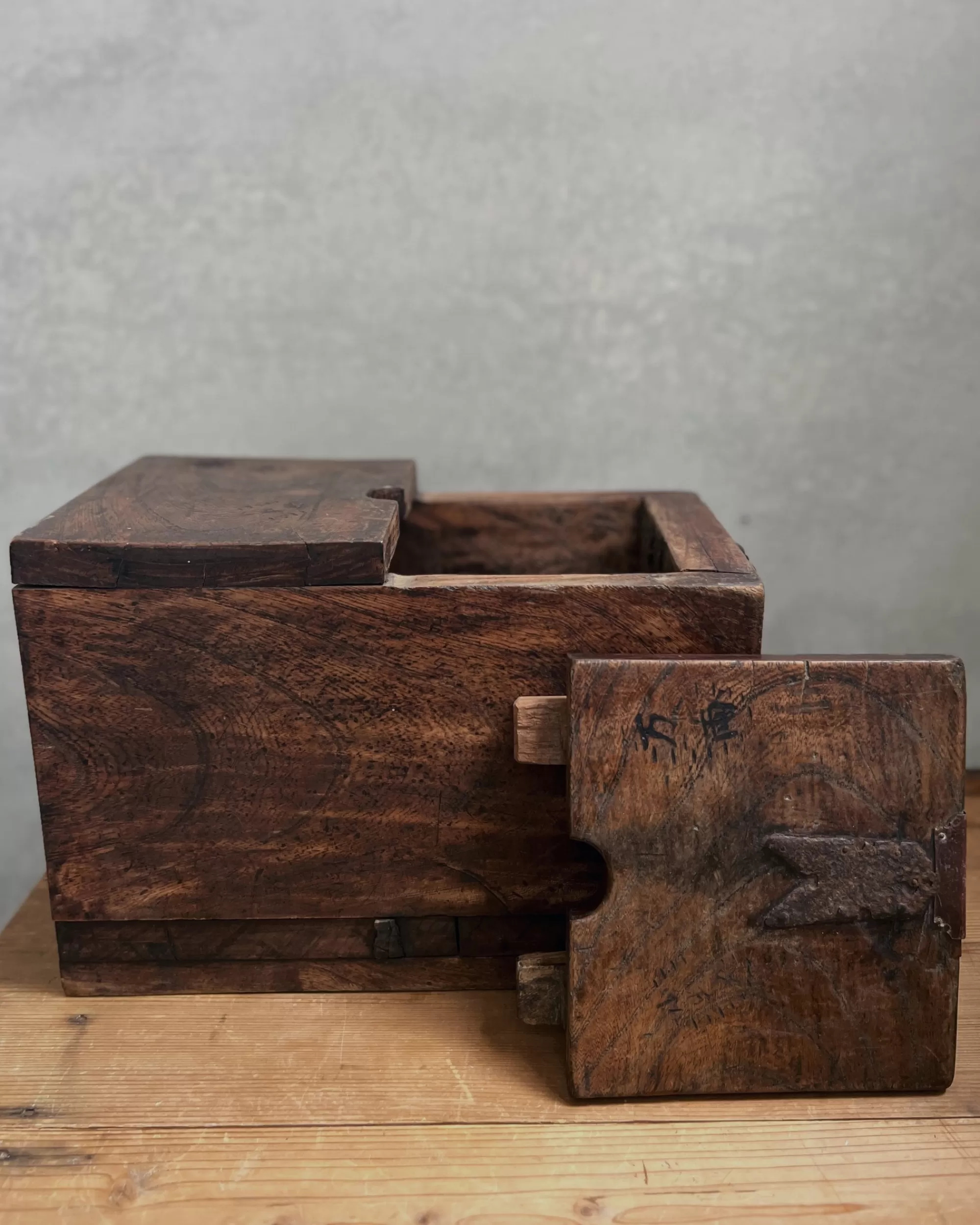 Discount the maker Vintage Japanese Zenibako Merchant's Chest